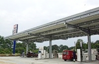 Tankstellen-&Uuml;berdachung